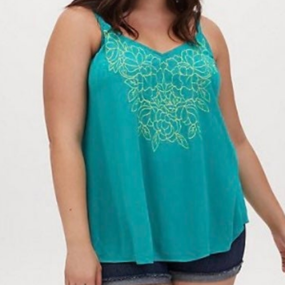 Turquosie sophie cami top